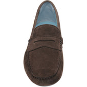 Herring Murlo II mens rubber-soled driving moccasins in chocolate suede