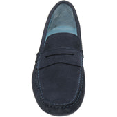 Herring Murlo II mens rubber-soled driving moccasins in navy suede