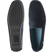 Herring Murlo II mens rubber-soled driving moccasins in navy suede