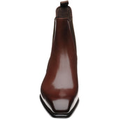 Herring Muswell mens Chelsea boots in dark brown calf