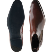 Herring Muswell mens Chelsea boots in dark brown calf