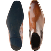 Herring Muswell mens Chelsea boots in tan calf