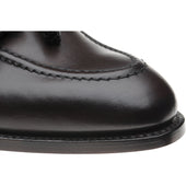 Herring Nene mens tasselled loafers in dark brown calf