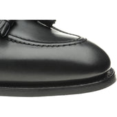 Herring Nene (Rubber) mens rubber-soled tasselled loafers in black calf
