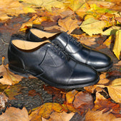 Herring Newcastle mens Oxfords in black calf