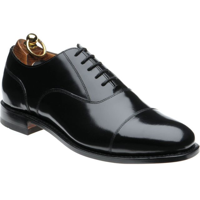 Herring Newcastle mens Oxfords in black polished