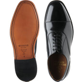 Herring Newcastle mens Oxfords in black polished
