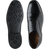 Herring Newcastle (Rubber) mens rubber-soled Oxfords in black calf