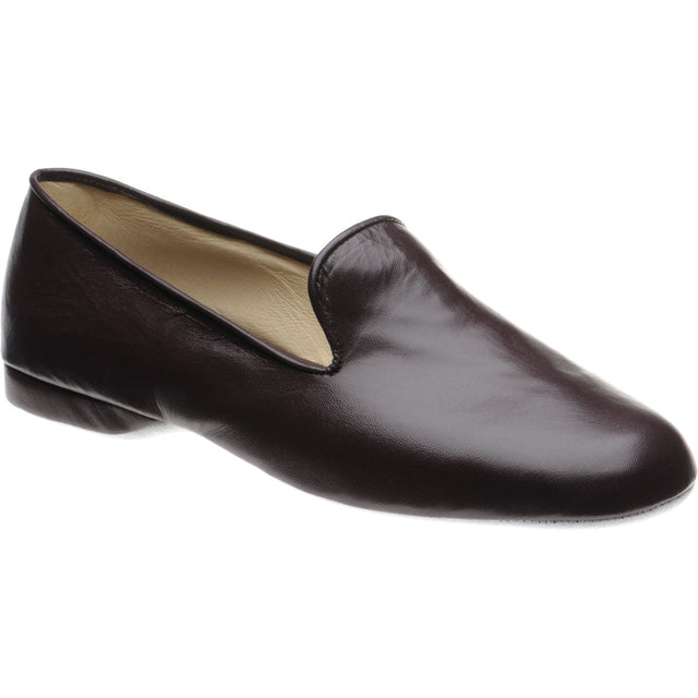 Herring Noble mens slippers in burgundy deerskin (second)