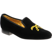Herring Ohene mens house shoes in black velvet