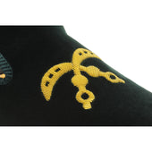 Herring Ohene mens house shoes in green velvet