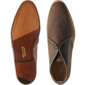 Herring Orkney mens Chukka boots in brown waxy