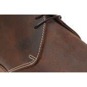 Herring Orkney mens Chukka boots in brown waxy