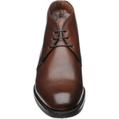 Herring Oslo (Warm Lined) mens rubber-soled Chukka boots in brown calf