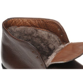 Herring Oslo (Warm Lined) mens rubber-soled Chukka boots in brown calf