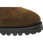 Herring Oxney mens rubber-soled Chelsea boots in dark green suede