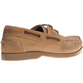 Herring Padstow II mens rubber-soled deck shoes in light brown