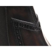 Herring Perry mens brogue Chelsea boots in brown calf