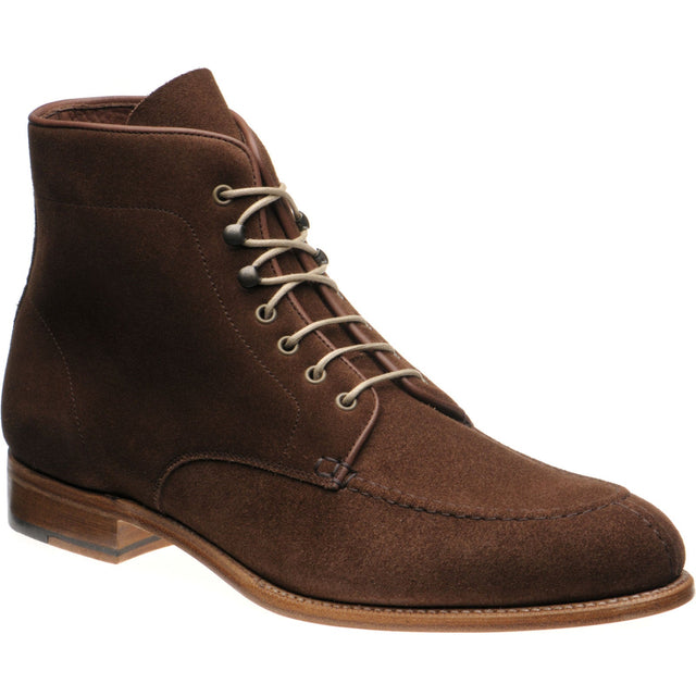 Herring Pocklington mens boots in brown suede