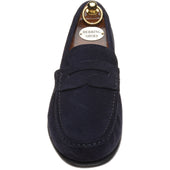 Herring Puglia mens hybrid-soled loafers in navy suede