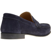 Herring Puglia mens hybrid-soled loafers in navy suede