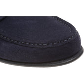 Herring Puglia mens hybrid-soled loafers in navy suede