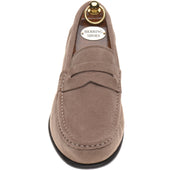 Herring Puglia mens hybrid-soled loafers in taupe suede