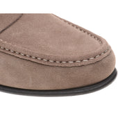 Herring Puglia mens hybrid-soled loafers in taupe suede