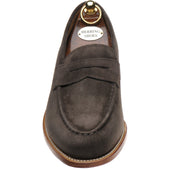 Herring Riverford mens loafers in brown suede