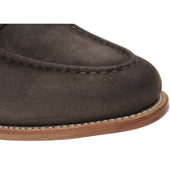 Herring Riverford mens loafers in brown suede