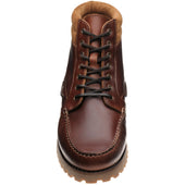Herring Rockall mens rubber-soled boots in chestnut