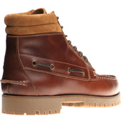 Herring Rockall mens rubber-soled boots in chestnut