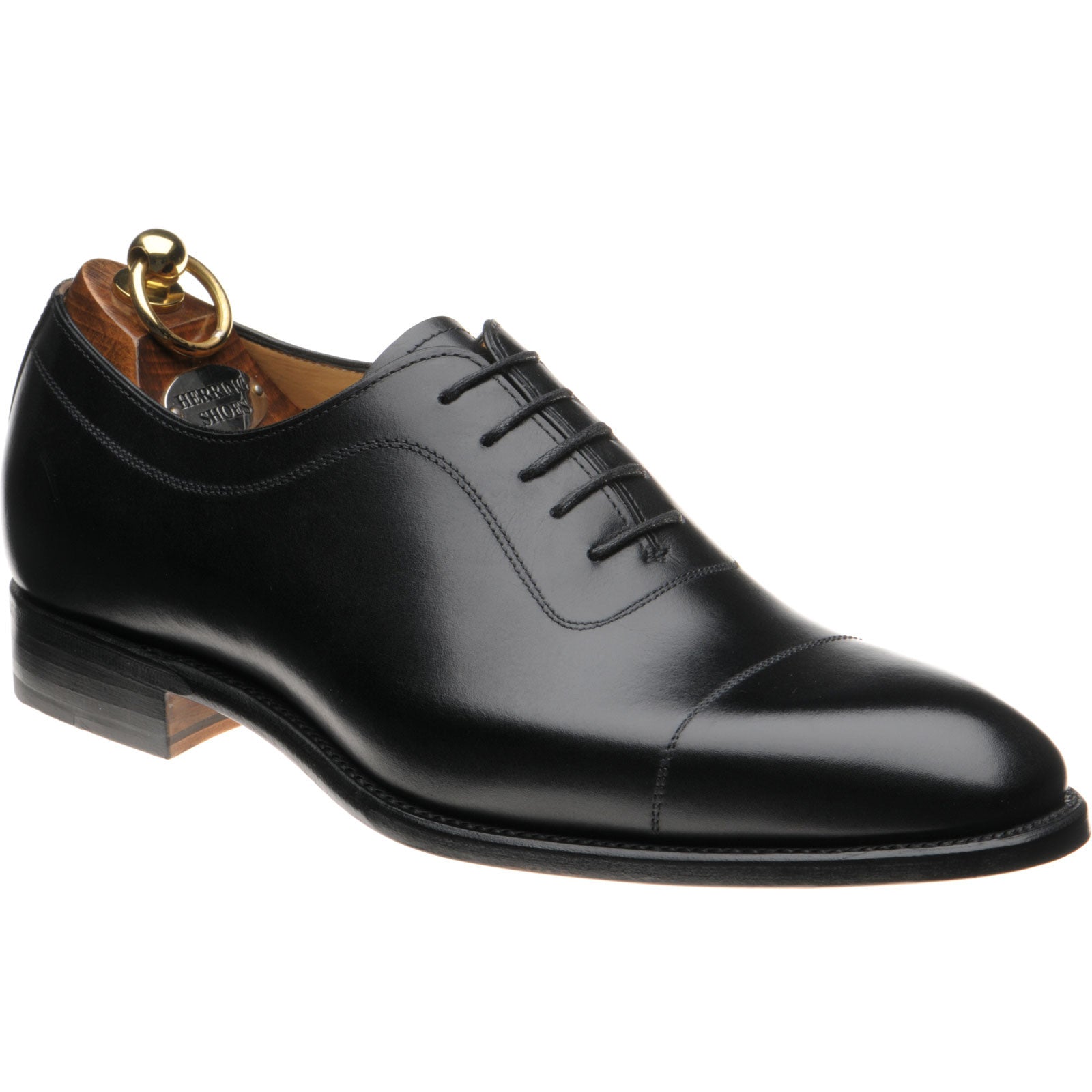 Herring Rodington mens Oxfords in black calf