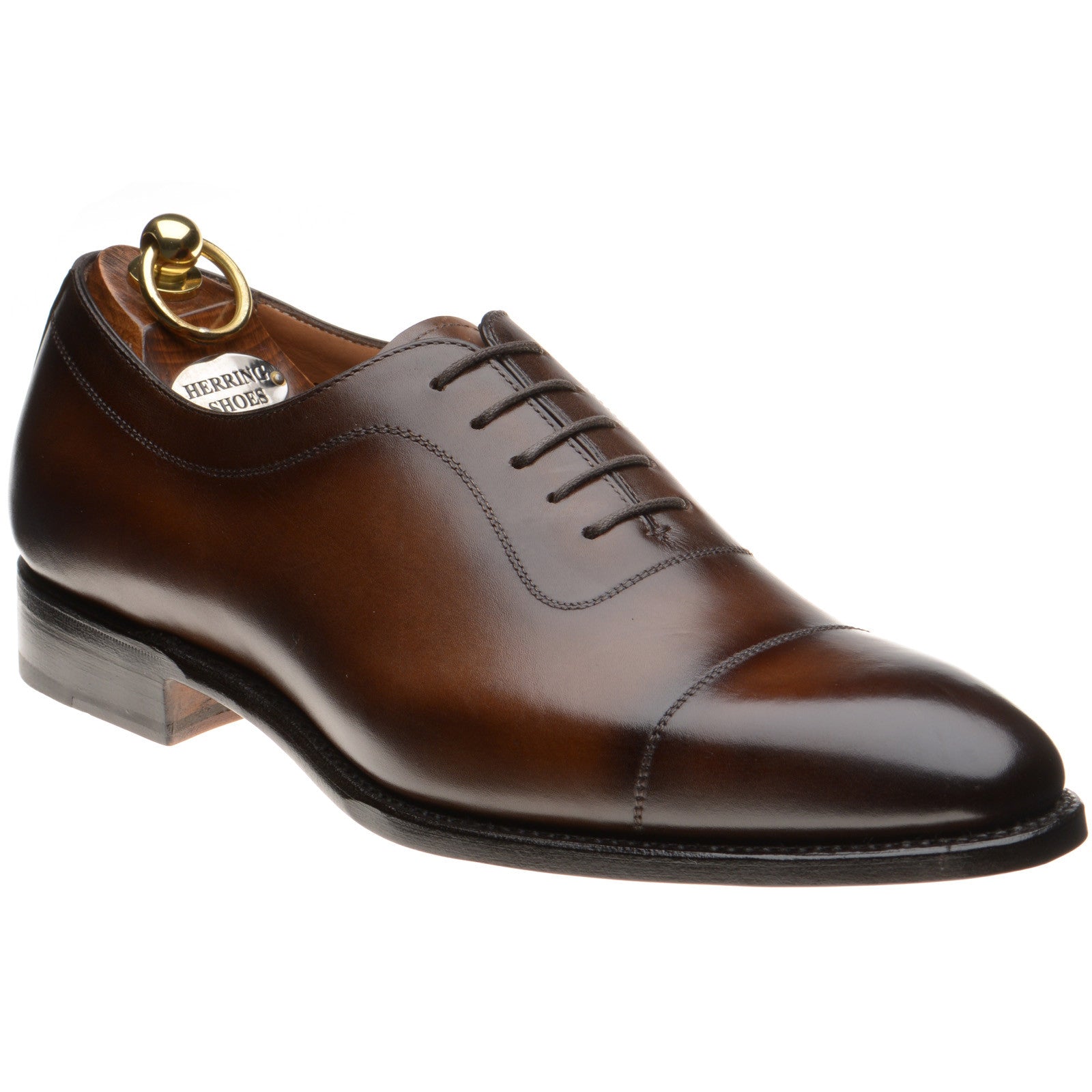 Herring Rodington mens Oxfords in brown calf
