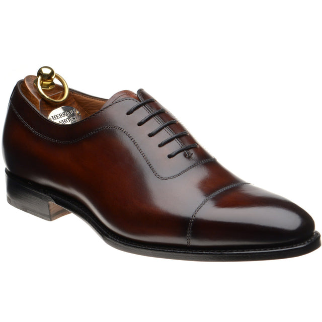 Herring Rodington mens Oxfords in rosewood calf