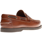 Herring Salcombe mens rubber-soled deck shoes in chestnut