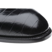 Herring Salobrena mens monk shoes in black croc