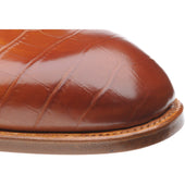Herring Salobrena mens monk shoes in chestnut croc (second)