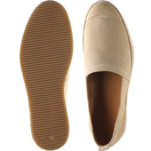 Herring Sanremo Espadrilles mens rubber-soled in biscuit suede