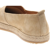 Herring Sanremo Espadrilles mens rubber-soled in biscuit suede