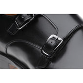 Herring Shakespeare mens double monk shoes in black calf (second)