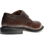 Herring Sheffield mens brogues in polished brown grain