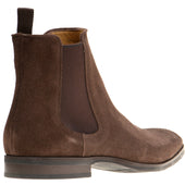 Herring Shelley mens rubber-soled Chelsea boots in brown suede