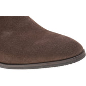 Herring Shelley mens rubber-soled Chelsea boots in brown suede