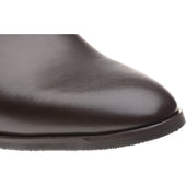 Herring Shelley mens rubber-soled Chelsea boots in chocolate brown calf