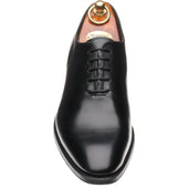 Herring Shrewsbury mens hybrid-soled Oxfords in black calf