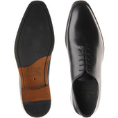 Herring Shrewsbury mens hybrid-soled Oxfords in black calf