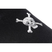 Herring Skull Slipper mens house shoes in black velvet