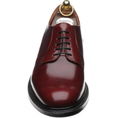 Herring Slaney mens Derby shoes in burgundy polished