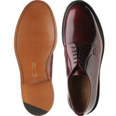 Herring Slaney mens Derby shoes in burgundy polished